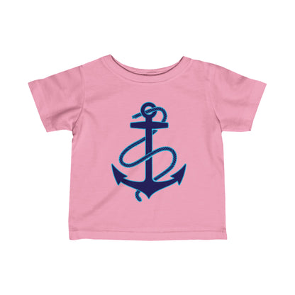 Anchors Aweigh | Infant | Fine Jersey Tee | Navy | Sailor