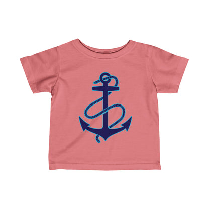 Anchors Aweigh | Infant | Fine Jersey Tee | Navy | Sailor