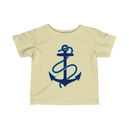 Anchors Aweigh | Infant | Fine Jersey Tee | Navy | Sailor