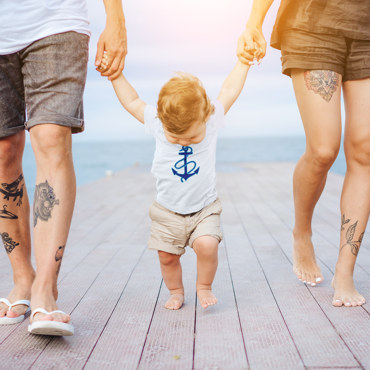 Anchors Aweigh | Infant | Fine Jersey Tee | Navy | Sailor