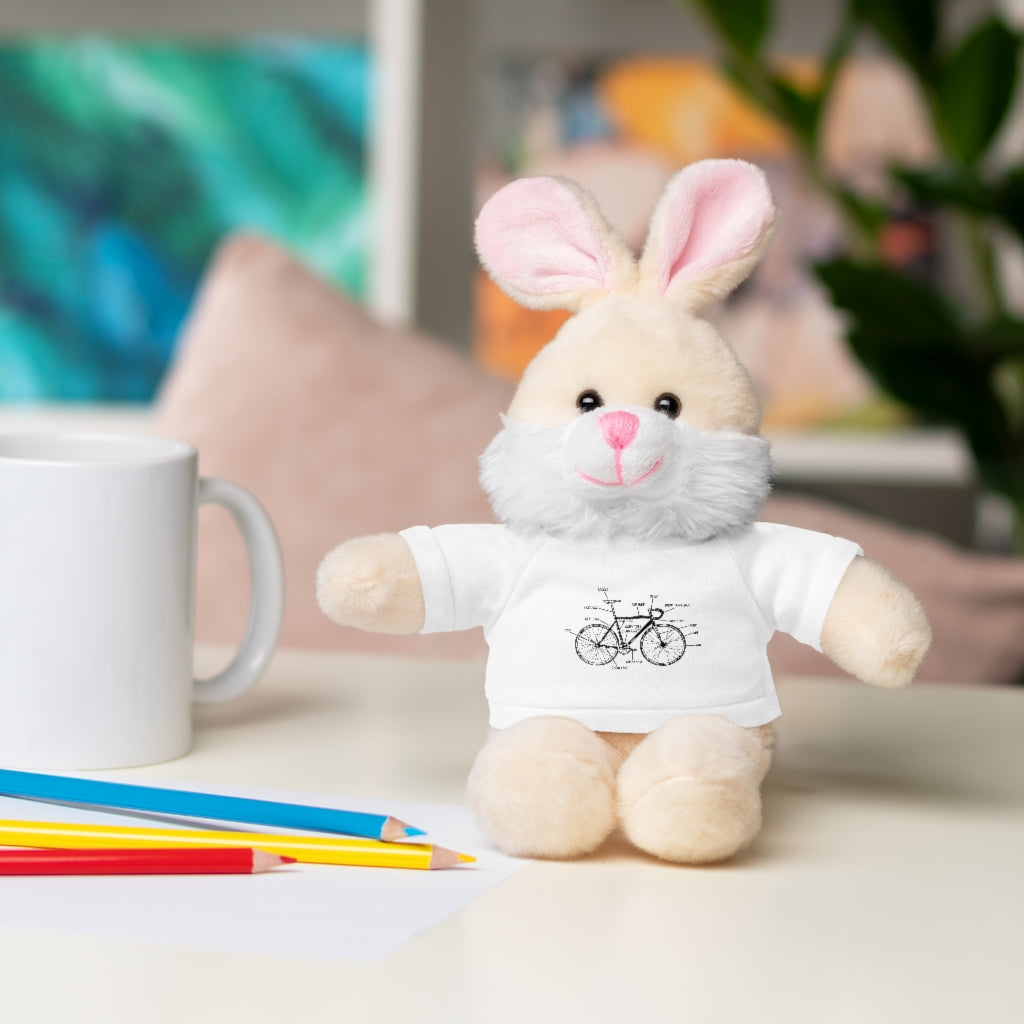 Bike Anatomy  | Stuffed Animals with Custom Printed Tee