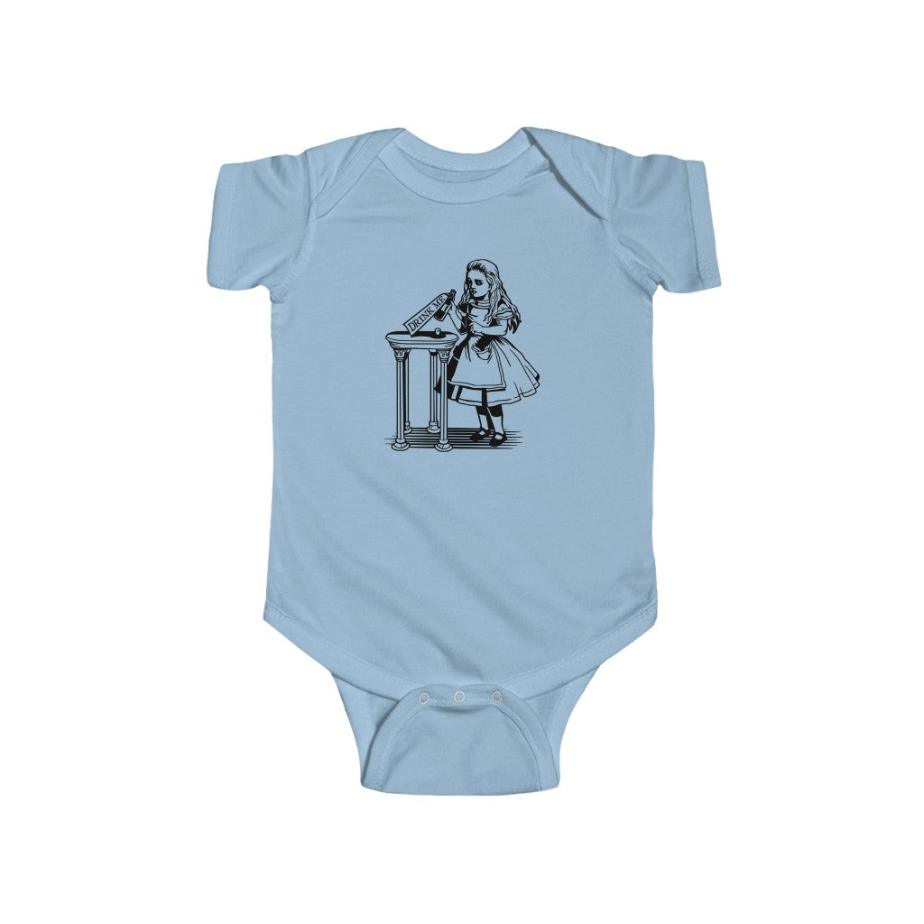 Drink Me | Vintage Alice In Wonderland | Infant | Fine Jersey | One Piece | Baby Bodysuit - My Funny Merch