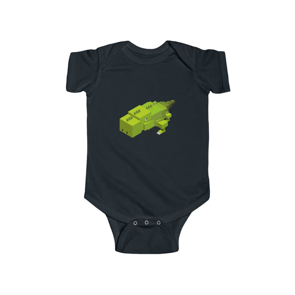 3D Alligator | Baby Body Suit | Block Animal | Gaming | Nature | Wildlife | Baby Gift - My Funny Merch