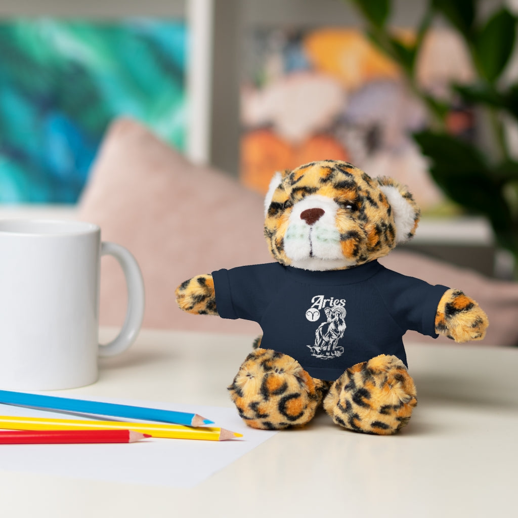 Aries Zodiac | Stuffed Animals with Custom Printed Tee