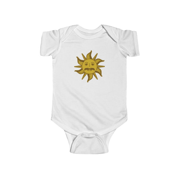 King Arthur Sun | Baby One Piece Suit | Monty Python | Mustache | Funny Shirt | Holy Grail | Costume - My Funny Merch