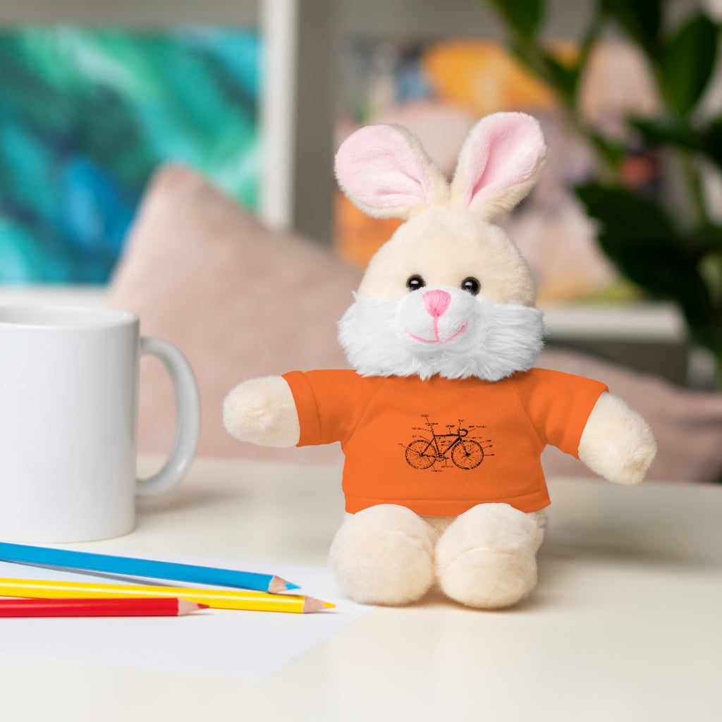 Bike Anatomy  | Stuffed Animals with Custom Printed Tee