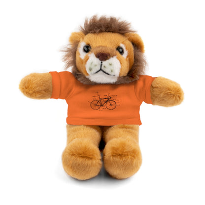 Bike Anatomy  | Stuffed Animals with Custom Printed Tee