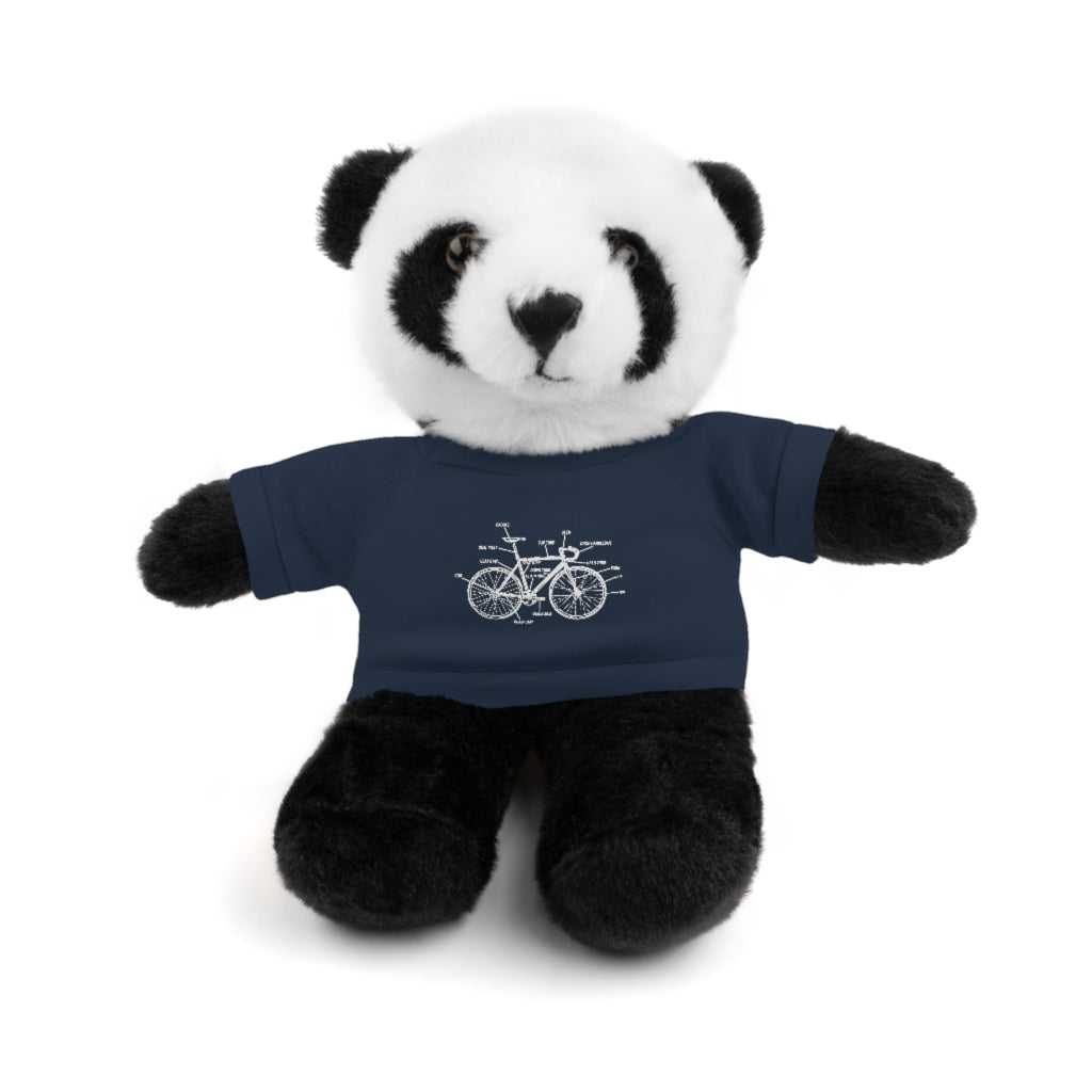 Bike Anatomy  | Stuffed Animals with Custom Printed Tee