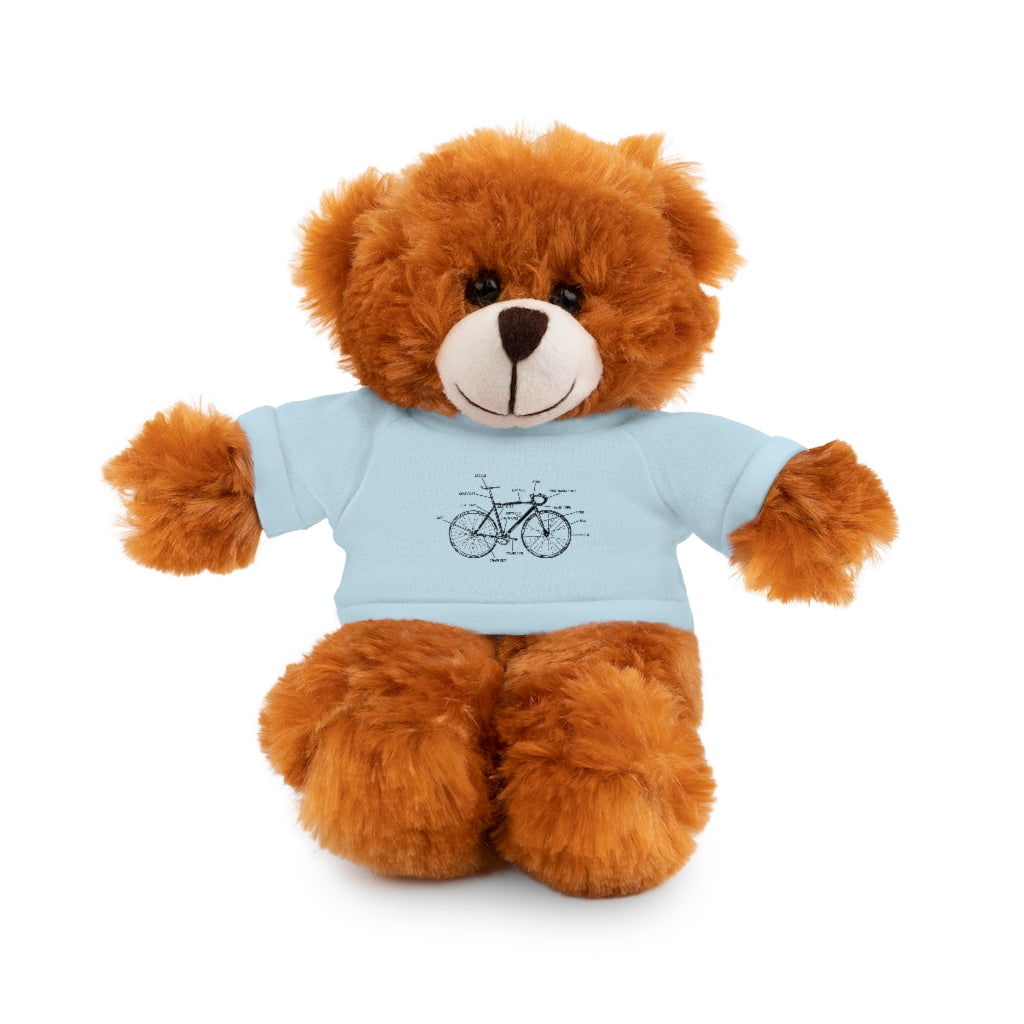 Bike Anatomy  | Stuffed Animals with Custom Printed Tee - My Funny Merch