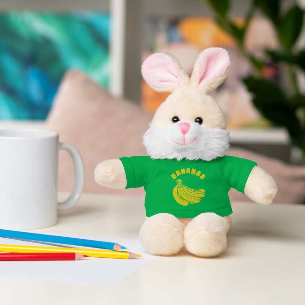 Bananas  | Stuffed Animals with Custom Printed Tee - My Funny Merch