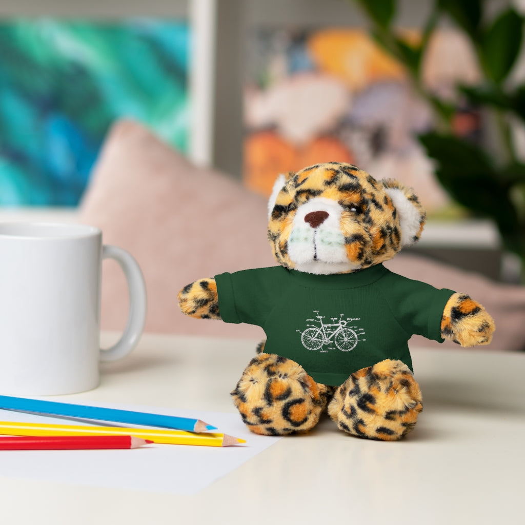 Bike Anatomy  | Stuffed Animals with Custom Printed Tee - My Funny Merch