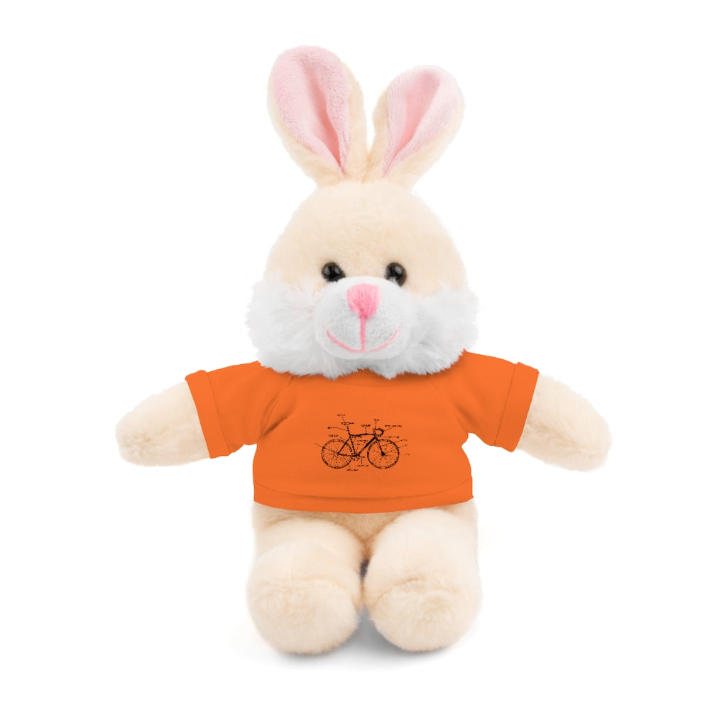 Bike Anatomy  | Stuffed Animals with Custom Printed Tee