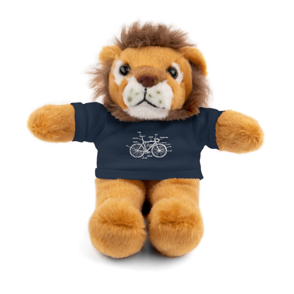 Bike Anatomy  | Stuffed Animals with Custom Printed Tee