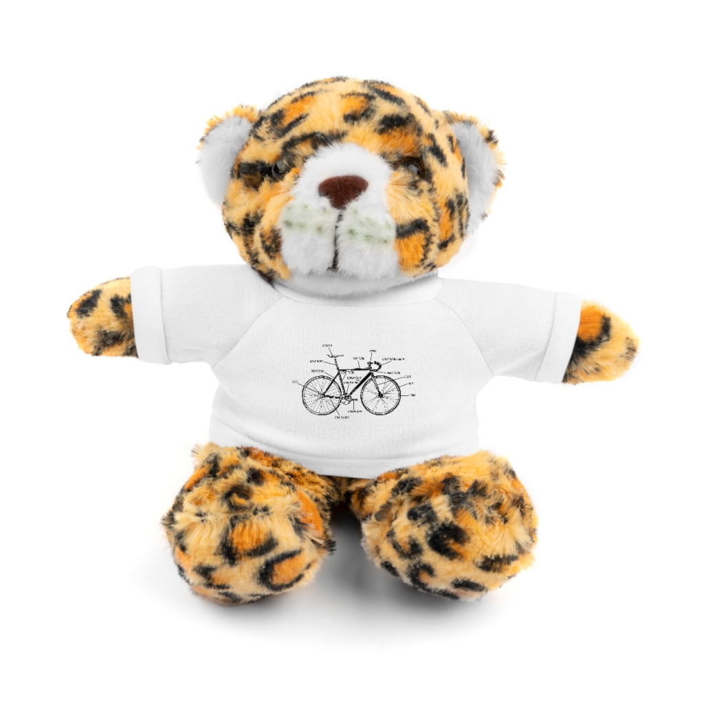 Bike Anatomy  | Stuffed Animals with Custom Printed Tee