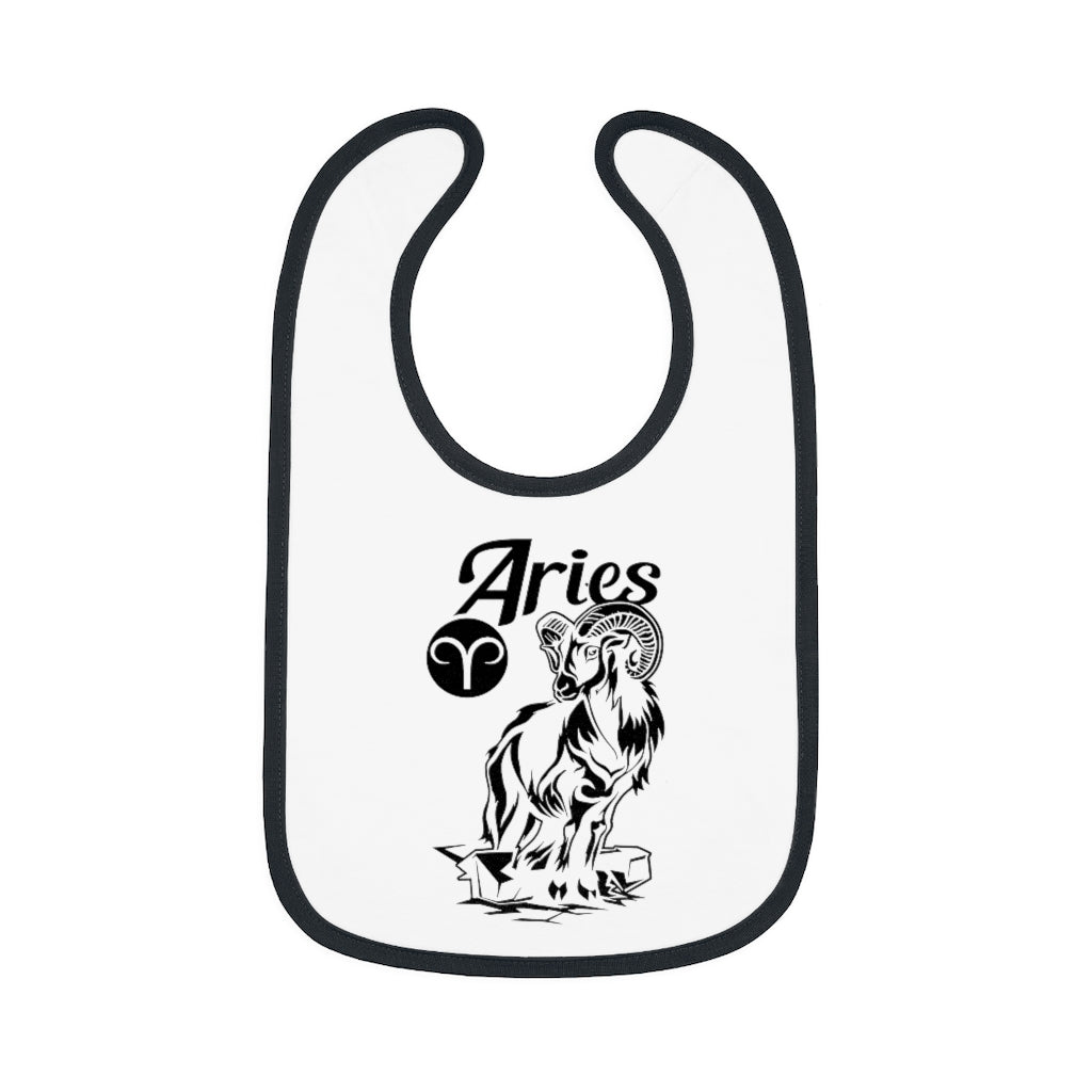 Aries Zodiac | Baby | Trim Jersey | Bib - My Funny Merch
