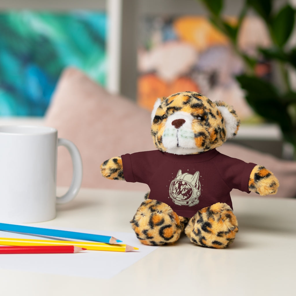 Astronaut Cat  | Stuffed Animals with Custom Printed Tee