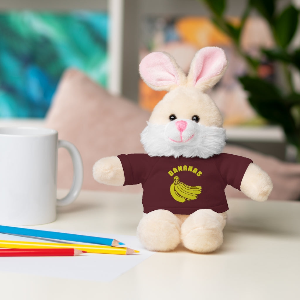 Bananas  | Stuffed Animals with Custom Printed Tee - My Funny Merch