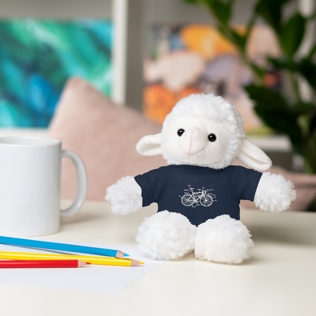 Bike Anatomy  | Stuffed Animals with Custom Printed Tee