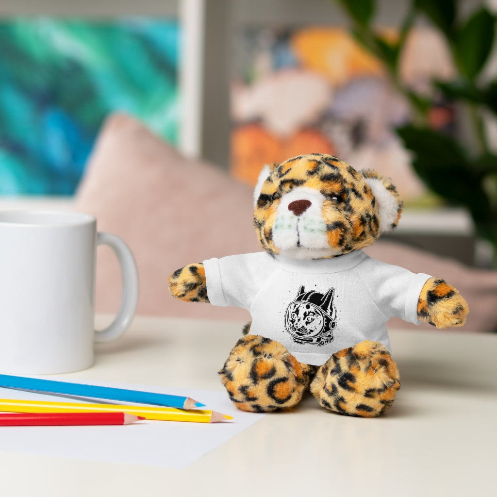 Astronaut Cat  | Stuffed Animals with Custom Printed Tee