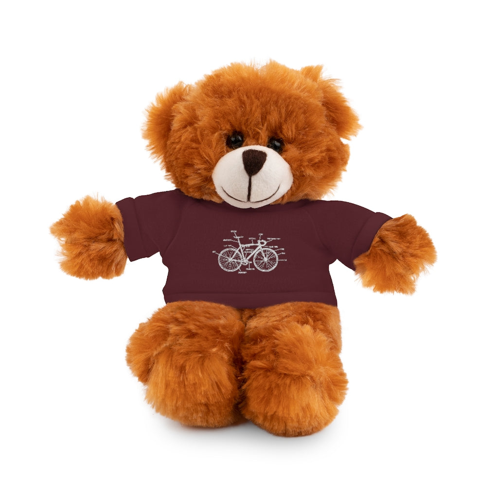 Bike Anatomy  | Stuffed Animals with Custom Printed Tee - My Funny Merch