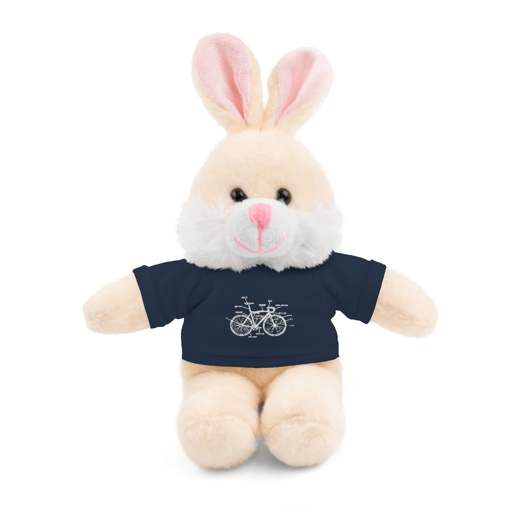 Bike Anatomy  | Stuffed Animals with Custom Printed Tee