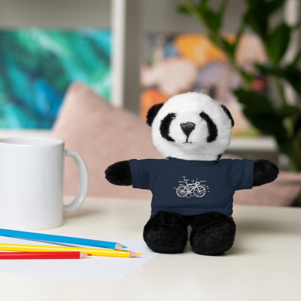 Bike Anatomy  | Stuffed Animals with Custom Printed Tee