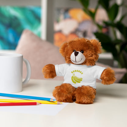 Bananas  | Stuffed Animals with Custom Printed Tee