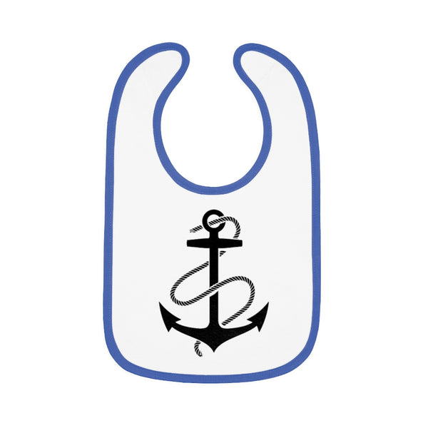 Anchors Aweigh | Nautical  | Baby | Trim Jersey | Bib - My Funny Merch