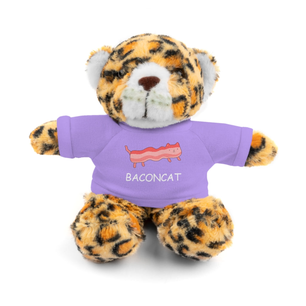 Bacon Cat  | Stuffed Animals with Custom Printed Tee - My Funny Merch