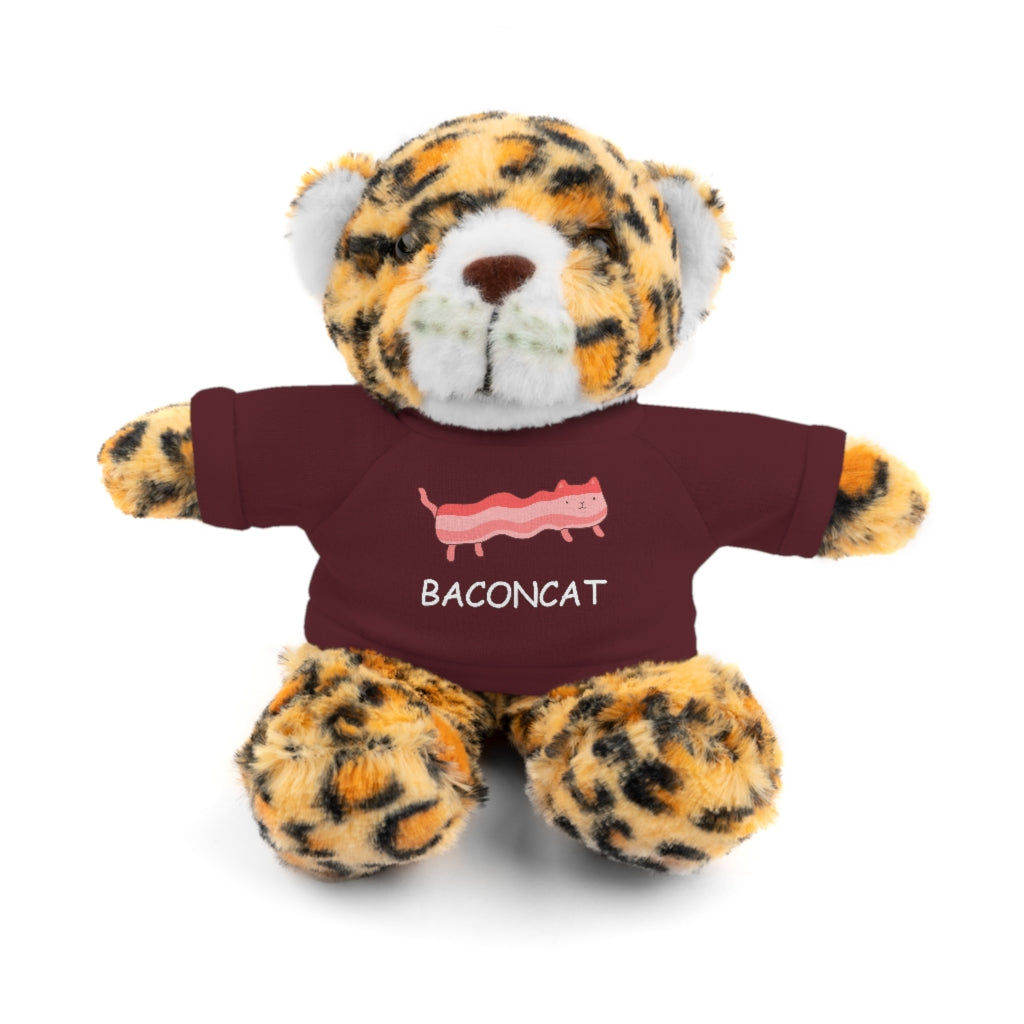 Bacon Cat  | Stuffed Animals with Custom Printed Tee - My Funny Merch