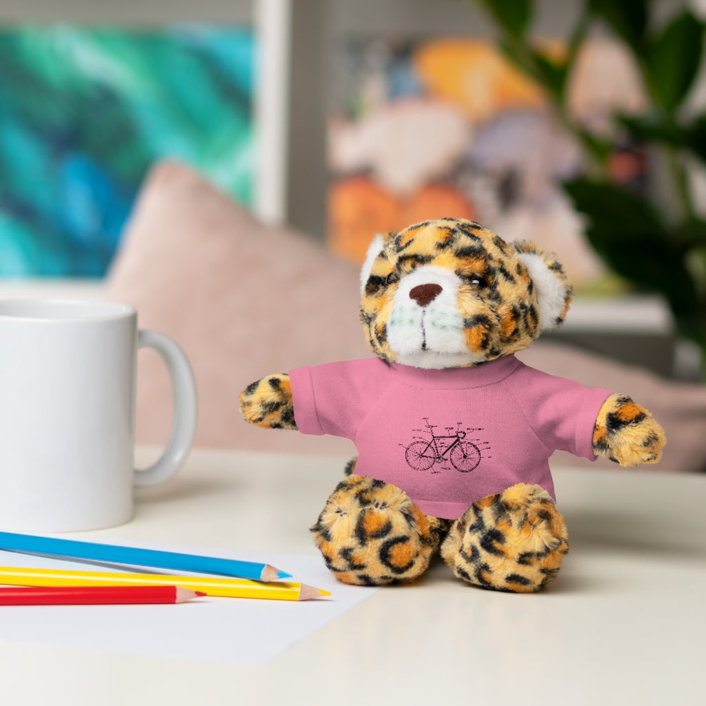 Bike Anatomy  | Stuffed Animals with Custom Printed Tee