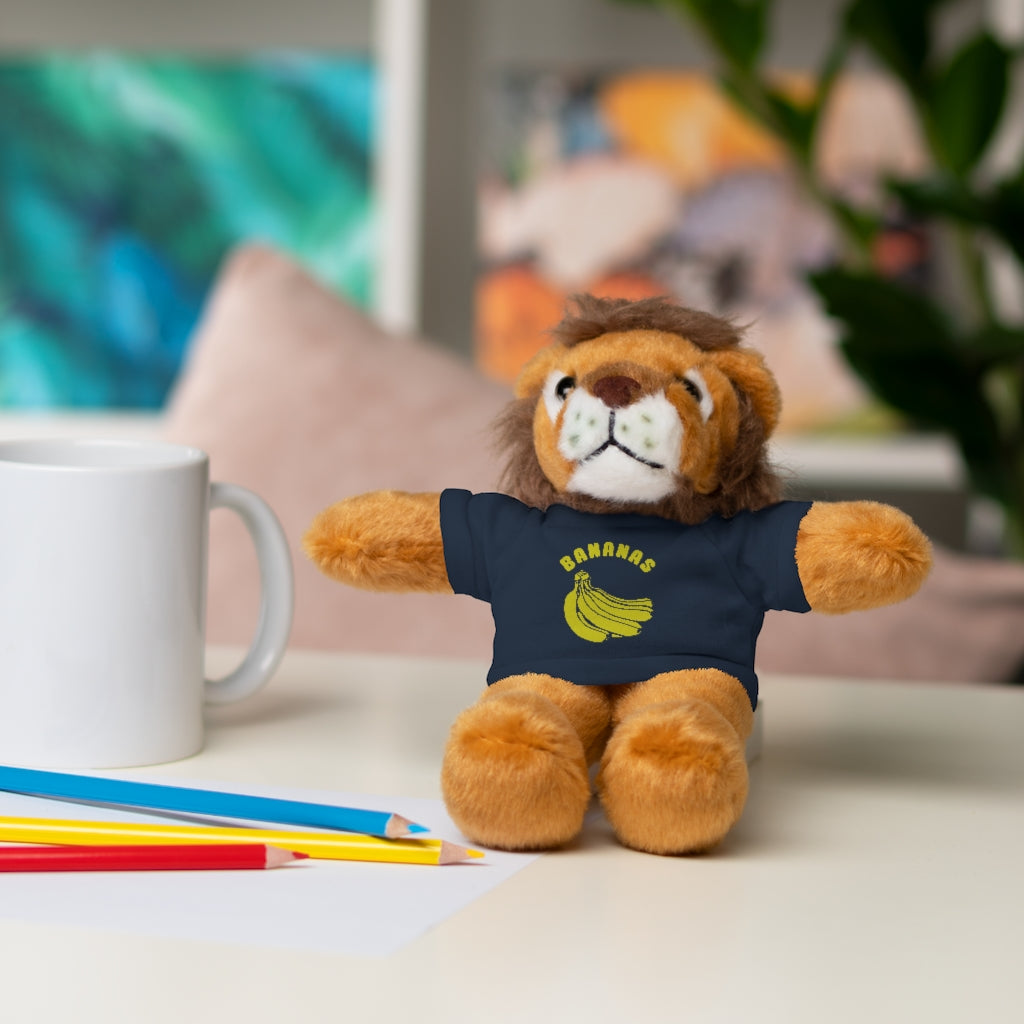 Bananas  | Stuffed Animals with Custom Printed Tee - My Funny Merch