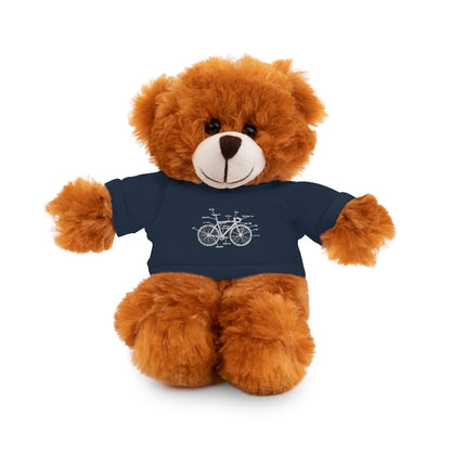 Bike Anatomy  | Stuffed Animals with Custom Printed Tee