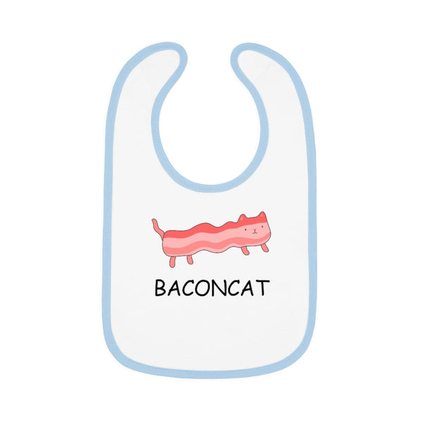 Bacon Cat | Baby | Trim Jersey | Bib - My Funny Merch