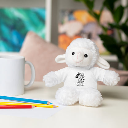 Aries Zodiac | Stuffed Animals with Custom Printed Tee