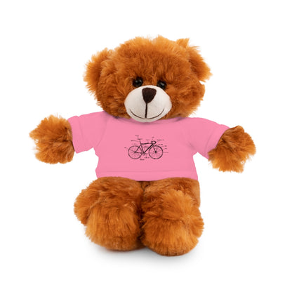 Bike Anatomy  | Stuffed Animals with Custom Printed Tee