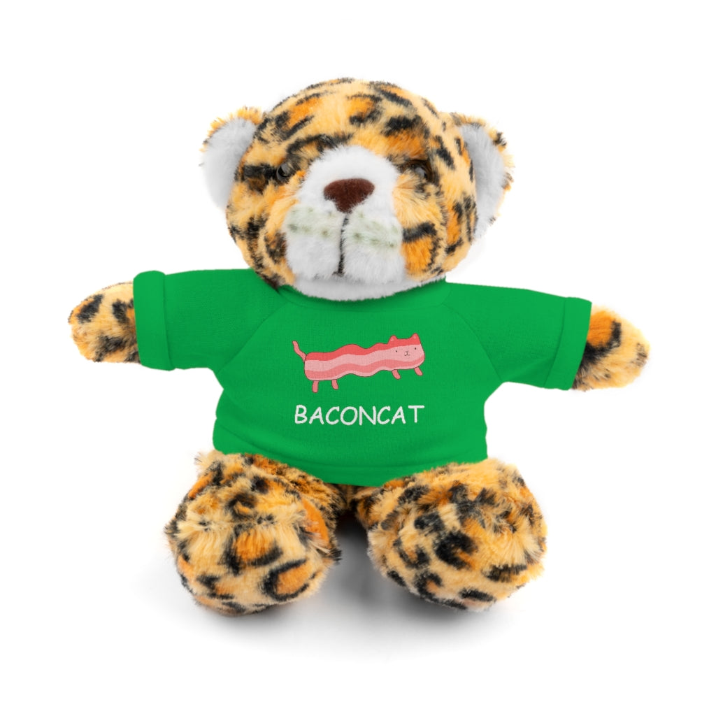 Bacon Cat  | Stuffed Animals with Custom Printed Tee - My Funny Merch