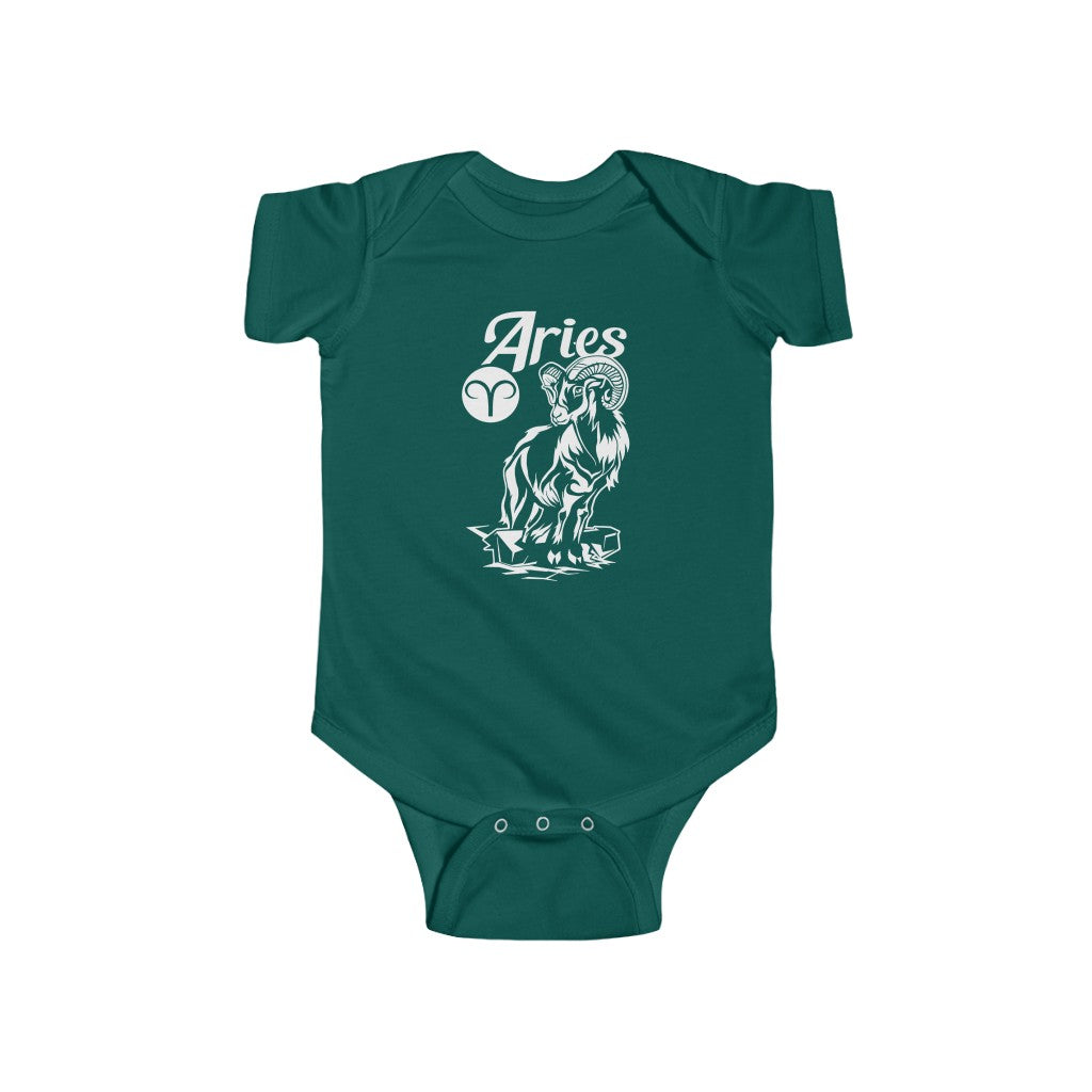 Aries Zodiac | Infant | Fine Jersey | One Piece | Baby Bodysuit - My Funny Merch