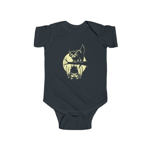 Cat and Bat Baby Bodysuit | Cute Halloween One Piece | Trick-or-Treat Baby Gift