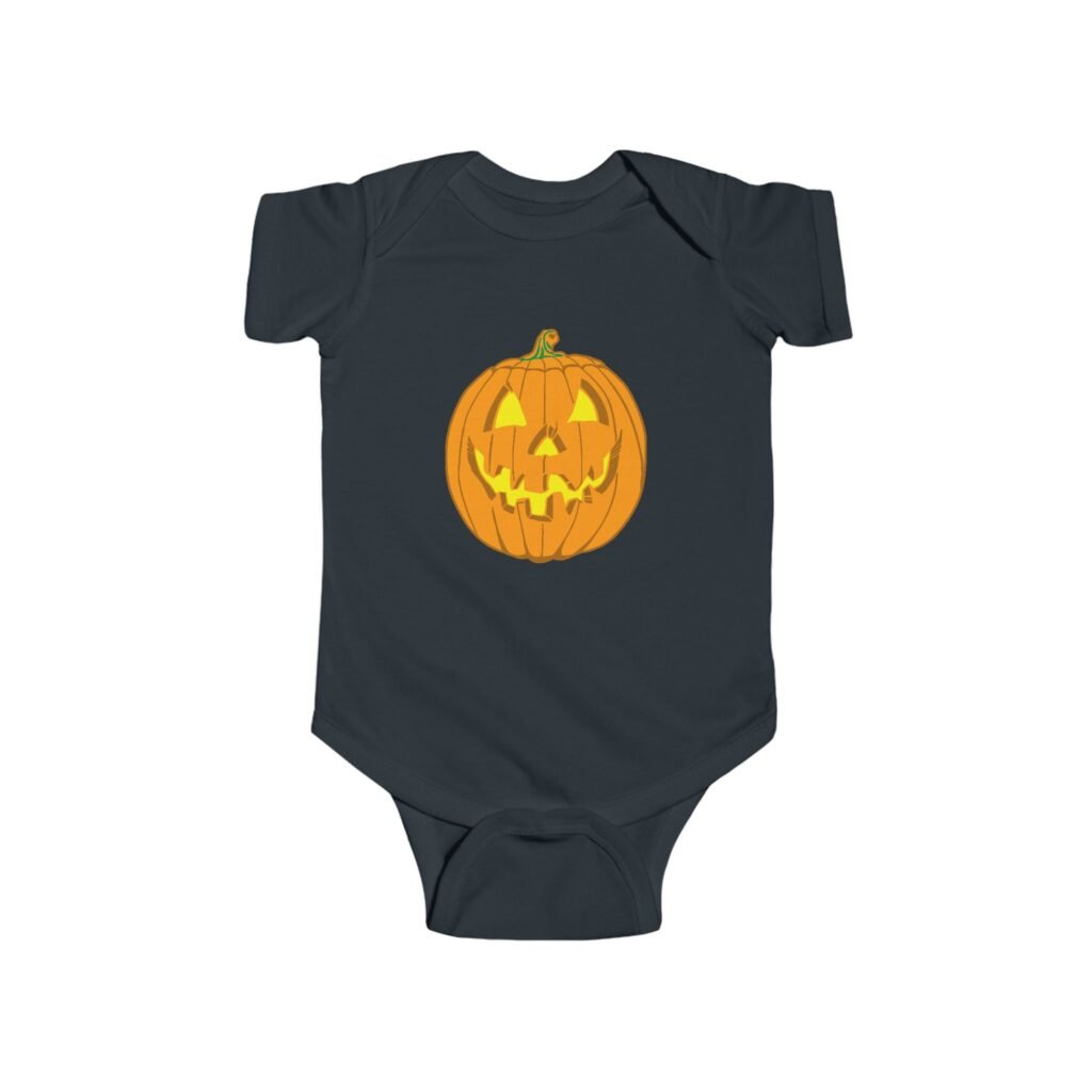 Jack O’ Lantern Baby Bodysuit | Halloween Pumpkin One Piece | Trick-or-Treat Outfit for Babies