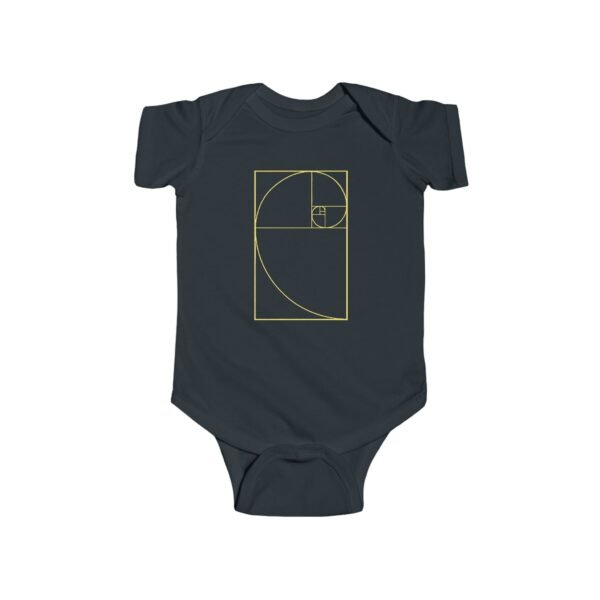 Golden Ratio Baby Bodysuit | Infant One Piece | Math & Science-Inspired Baby Gift | Fibonacci Spiral Design