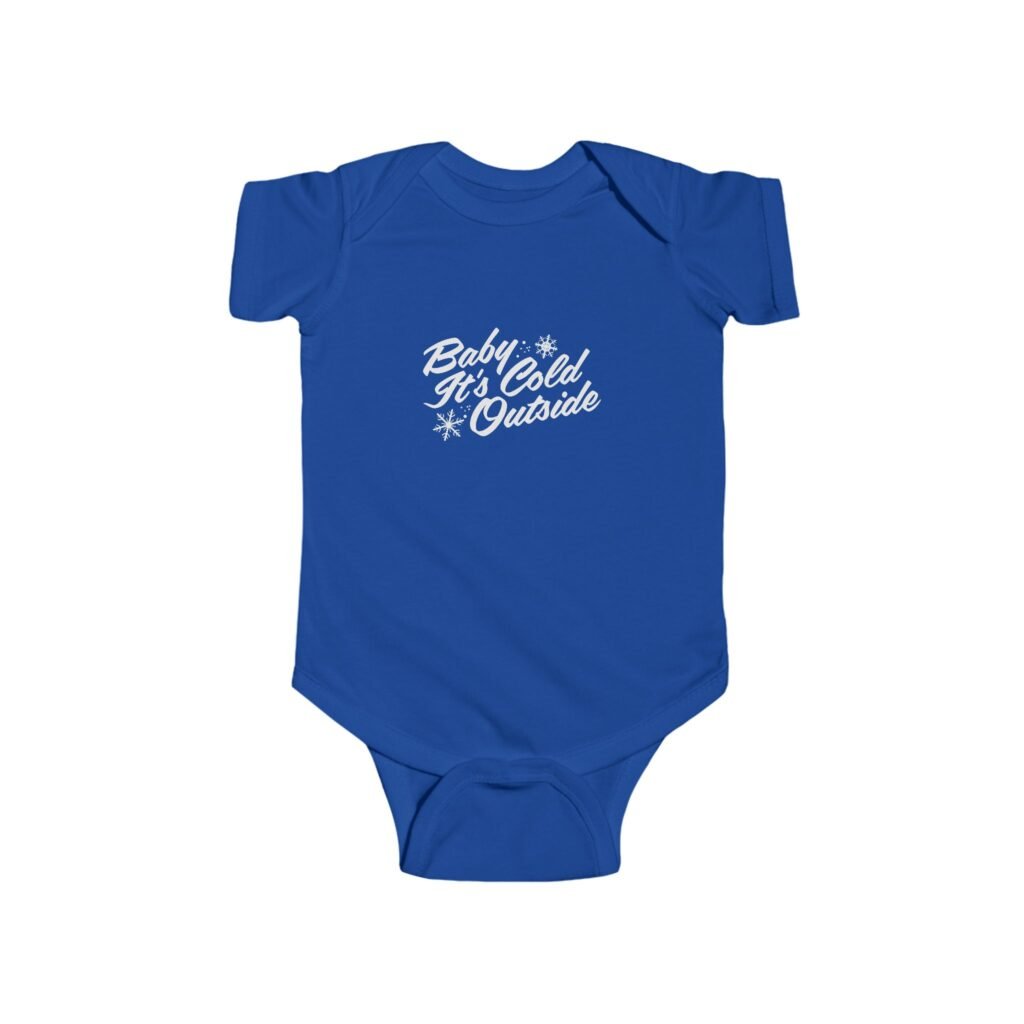 Baby It's Cold Outside Bodysuit | Infant Fine Jersey One Piece | Winter & Holiday Baby Outfit